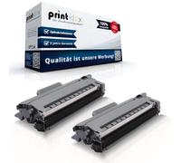 2 cartucce Print-Klex compatibili per Brother DCP-L 2625 DW DCP-L 2627 DW DCP-L 2627 DWE DCP-L 2627 DWXL TN-2510 TN2510 TN 2510 Black - Office Pro Serie