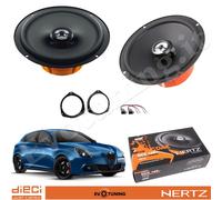 2 Casse Altoparlanti Hertz Dcx 165.3 +Adattatori Ant o Post Alfa Romeo Giulietta