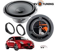 2 Casse Woofer Hertz Mille Pro Mp 165.3 Anteriori per Alfa Romeo Mito