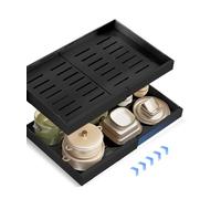 2 Cassetto Estraibile Cucina, Cassetti Estraibili Per Cucina Non Sono Necessarie Forature E Chiodature Espandibile Cassetto Telescopico Cucina Per Cucina Bagno Soggiorno 32-52x42x7cm (black*2)