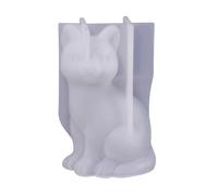 (2)Cat Dog Rabbit Candle Mold Non Stick Easy to Demold for Making Candle Desk Ornemant Easter Christmas Decorations