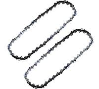 2 catene di ricambio 199075-5 da 25,4 cm per motosega Makita XCU06T XCU06Z XCU06SM1 EY402MP Brushless Cordless 3/8", 0,43"