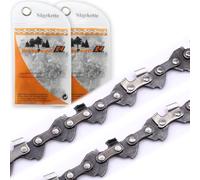2 catene di ricambio per motosega, 1,1 mm, 28 TG, 10 cm, adatte per Aldi Ferrex 20 V, XYZ655/Powerplus Varo POWDPG7572