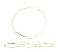 2 Catene In Vita Con Paillettes Glitterate, 3 Braccialetti, Catena In Vita Multistrato, Catena Per Il Corpo Sexy, Catena Per Il Corpo Regolabile, Catena In Vita Alla Moda E Versatile