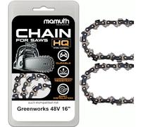 2 catene per motosega da 40 cm, 1,1 mm, 3/8", 56TG, per Greenworks 48 V 16"