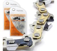 2 catene per motosega professionali a scalpello completo, lunghezza di taglio 45 cm, 68 TG 3/8 1,5 mm, compatibile con Dolmar Husqvarna Stihl