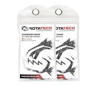 2 catene per motosega Rotatech da 16 (40 cm) | 1 cm LP, 1,1 mm, 57 maglie di trasmissione | Adatto per Bosch AKE40, AKE40S, AKE40-17S, AKE40-18S, AKE40-19S, UniversalChain 18 | Catena di ricambio a