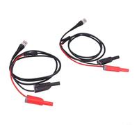 2 cavi BNC da 120 cm con doppi connettori a banana da 4 mm per oscilloscopio, cavo coassiale impedenza 50Ω, sonde rosse e nere per test industriali