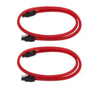 2 cavi dati SATA 3.0 III SATA3 7 pin da 50 cm per SSD da 6 Gb/s (rosso)