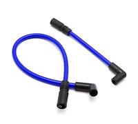 2 cavi di accensione DYNA-409RD 10,4 mm 10 mm di ricambio per Harley Davidson Big Twin 99-19 FXD Dyna Softail (blu)