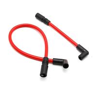 2 cavi di accensione DYNA-409RD 10,4 mm 10 mm di ricambio per Harley Davidson Big Twin 99-19 FXD Dyna Softail (rosso)