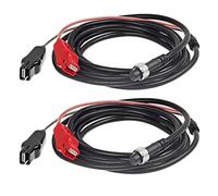 2 cavi di alimentazione elettrici per mulinello da pesca da 3 m, cavo di alimentazione per collegare la batteria alla bobina di bobine, compatibile con Daiwa Tanacom 1000 750 500, Seaborg 500MJ,