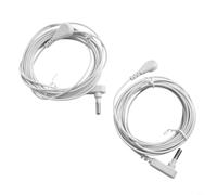 2 cavi di messa a terra da 4,5 m per tappetini di terra, fogli e cuscinetti, cavo di messa a terra elettrico in filo di rame con standard UK, bianco, compatibili con prodotti Wellness Grounding