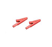 2 cavi di prova con morsetti a coccodrillo isolati rosso+nero, collegamento for test strumenti