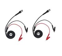2 cavi di prova da BNC a coccodrillo, cavo coassiale da 50 Ohm con clip in rame puro, per test generatori di segnale oscilloscopio