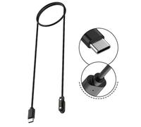 2 Cavi di Ricarica Magnetici 1m, Connettore Probe Type-C, compatibile con PLAUD Note AI Voice Recorder, Cavo intrecciato nero in ABS```