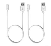 2 cavi di ricarica magnetici da 100 cm per Keep B4 Lite e Band B4, cavo di ricarica a contatto rapido per braccialetto intelligente, design flessibile e anti-groviglio per uso quotidiano (bianco)