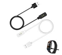 2 cavi di ricarica USB magnetici per smartwatch, compatibile con Xiaomi Band 8 e 9 serie incl. Pro, NFC e Active, nonché Redmi Watch 5 e 4 Serie, cavo di ricarica di ricambio 100 cm, bianco e nero
