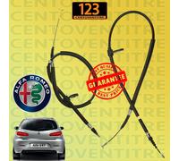 2 CAVI FUNI FRENO A MANO ALFA 147 POSTERIORI SINISTRO + DESTRO