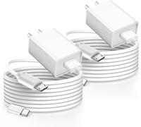 2 cavi micro USB da 3 m, caricabatterie Android per controller PS4 XBXO ONE, cavo di alimentazione per Wyze Cam v4/v3/OG/v3 Pro/Pan, YI Cam, SimpliSafe, Blink Mini, Ring Indoor Camera di seconda