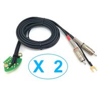 2 Cavi Phono RCA per Giradischi Technics SL 1200 SL 1210 MK2 MK3 MK5 |8V