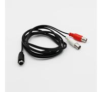 2 cavi sdoppiatori S-Video Y a 4 pin S-VHS maschio a doppio connettore BNC femmina adattatore