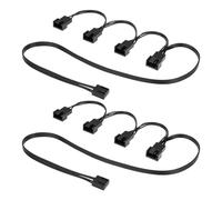 2 cavi splitter PWM a 4 pin, compatibile con ventilatori a 3 pin, prolunga per ventole di alloggiamento, ventola CPU, ventola per scheda madre