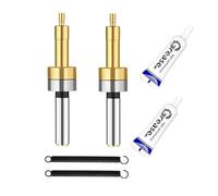 2 Cercatori Non Magnetico,Strumento di Misurazione Rotante Centratore Meccanico Ad Alta Precisione, x Fresatura Tornio, Con Sensore di Tocco, 10mm + 2 Tubetti di Grasso + 2 Ulteriori Molle di Ricambio