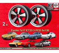 2 cerchi Porsche Fuchs 911 2 Stk. Felgen 7x17 ET23.3 2 pcs wheels IROC Look