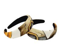 2 cerchietti imbottiti, a forma di zucca di Halloween con cappelli da cowboy, alla moda, spessi e larghi, cerchietti per capelli per donne e ragazze, cerchietti per capelli in velluto, accessori per