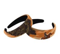 2 cerchietti imbottiti, stile cowboy occidentale, stile selvaggio, vintage, paesaggio, montagna, alla moda, spessi e larghi, cerchietti per capelli per donne e ragazze, cerchietti per capelli in