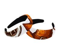 2 cerchietti larghi per capelli, cappelli da cowboy selvaggi western, zucche di Halloween, spesse fasce elastiche per capelli, fasce elastiche per capelli a turbante
