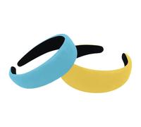 2 cerchietti per capelli da donna, antiscivolo, motivo cartoni animati, scarabocchi e auto, graziose fasce per capelli, accessori per capelli spessi e larghi, accessori per capelli