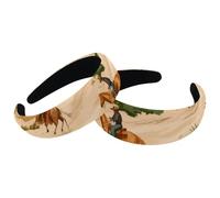 2 cerchietti per capelli da donna e donna, Wild West Cowboys paesaggio rurale montagna antiscivolo fascia per trucco ampia fascia turbante per capelli cerchi per doccia