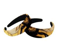 2 cerchietti per capelli da donna, larghi cerchietti per capelli, stile vintage, con ape, imbottiti, in velluto, per ragazze