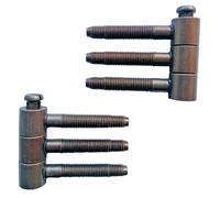 2 Cerniera a bussola anuba a 3 corpi x porte e finestre mm 16x46 acciaio bronzo