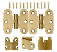 2 cerniere a farfalla in ottone per porte di armadi, telai di finestre in legno, casse e progetti personalizzati per la creazione di scatole, in lega di rame (6,3 cm)
