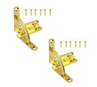 2 cerniere a molla di supporto, quadranti nascosti, 90 gradi, in legno, per armadietti, scatole per orologi, portagioie (oro)