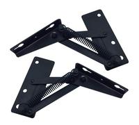 2 cerniere a molla regolabili a forma di ponte for divani letto e armadi - Ferramenta in acciaio for impieghi gravosi