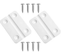 2 cerniere di ricambio per refrigeratori a igloo, con 8 viti in acciaio inox, kit di riparazione coperchio in plastica, colore bianco, 57 x 39 mm, resistenti e alla moda