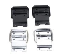 2 cerniere di supporto per cassette degli attrezzi da 60 x 35 mm, per valigie, armadietti, accessori per scatola d'aria, 6 fori, colore argento, 2 pezzi