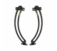 2 cerniere di supporto per coperchio a chiusura morbida, supporto pieghevole e curvo, non si rompe facilmente, per porte della cucina, armadietti, armadi, scatole dei giocattoli (17 cm x 2,1 cm)