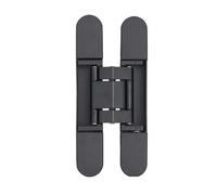 2 cerniere for porte invisibili nere facili da installare, accessori completi, piastre di copertura antipolvere