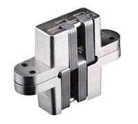 2 cerniere nascoste in acciaio inossidabile 304, quattro dimensioni, invisibili for porte pieghevoli for ferramenta for mobili da cucina per Porte Pieghevoli(28x117mm)