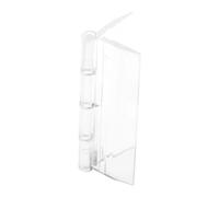 2 cerniere pieghevoli in acrilico trasparente, mini cerniere per mobili, cassette degli attrezzi, armadietti, porte, scatole di gioielli, 65 x 40 mm