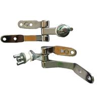 2 Cerniere Sedile WC Ottone Cromato Kit Ricambio Conca Idrobric Made in Italy