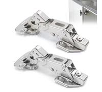2 cerniere Softclose a 165° per ante dell'armadio, armadio da cucina con ammortizzatore, cerniera soft close, chiusura rapida, copertura completa