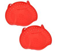 2 cestelli per cottura a vapore pieghevoli in silicone, cestelli per cottura a