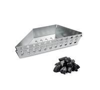 2 cestini a carbone, ad alta temperatura, resistenza alla corrosione, diretto e indiretto, per bricchette, trucioli di legno, carboni, griglie
