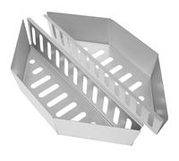 2 cestini a carbonella in acciaio per barbecue, griglia e carbonella, 38,5 x 11 x 7,5 cm, resistenti, resistenti al calore, supporti per combustibile a carbone per griglia